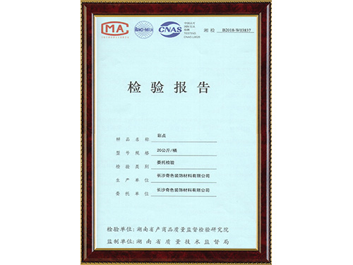 彩點(diǎn)-檢驗(yàn)報(bào)告